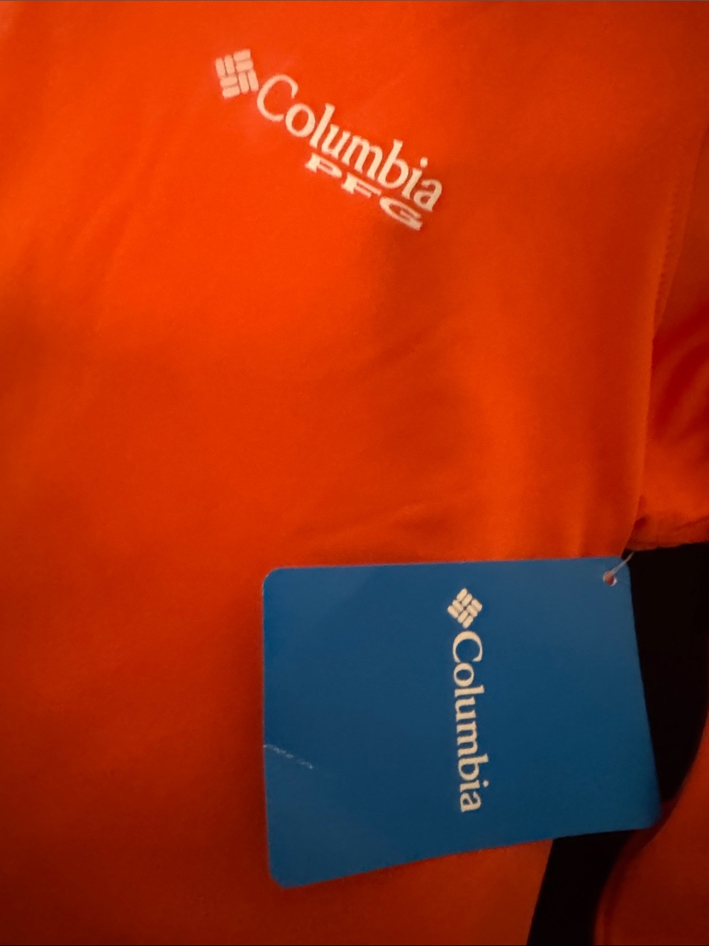 Columbia PFG Women's Hooded Sun Shirt - Orange - Picture 3 of 4
